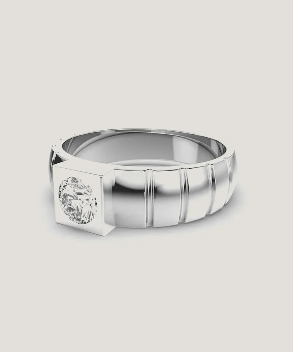 Men's Casual Silver Rings - Peelerie