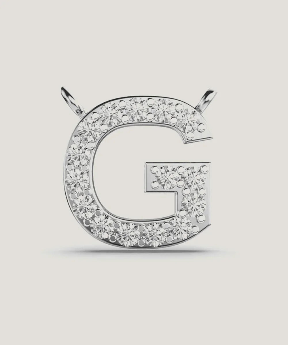 Diamonds Alphabet Letters Pendant - Peelerie