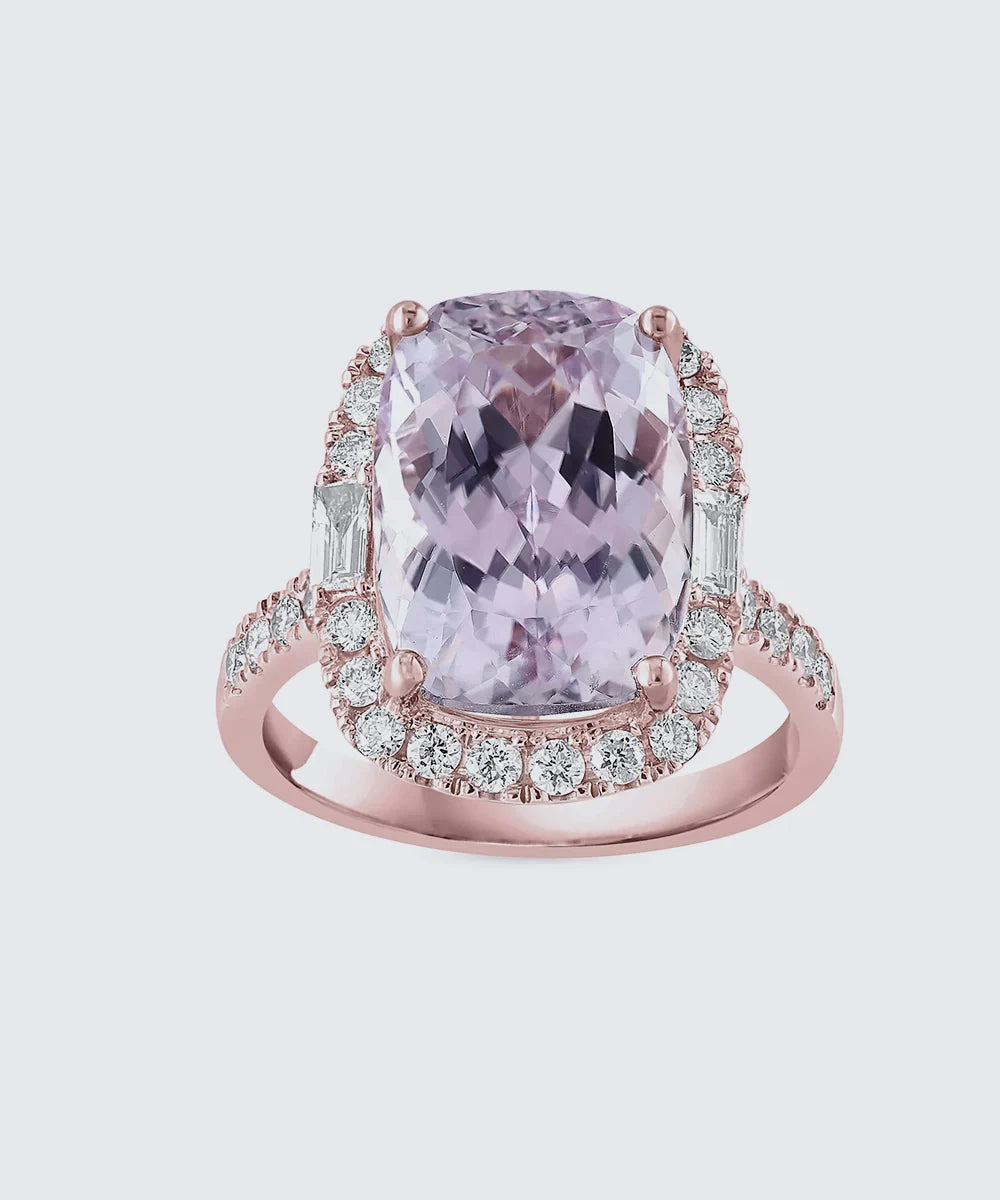 Cushion Cut Rose Gold Ring