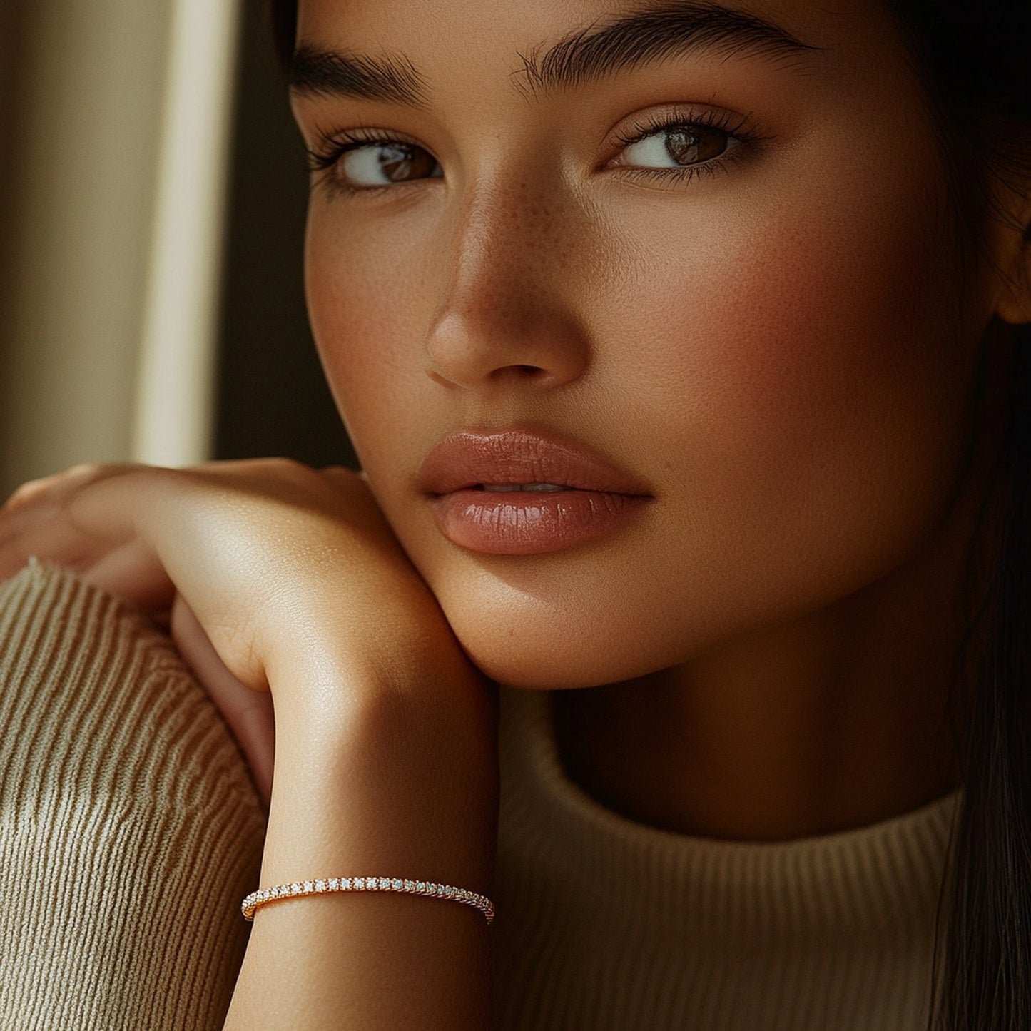 Lab Grown Round Diamond Tennis Bracelet in 14k Yellow Gold (2 cctw F/G VS2/SI1)