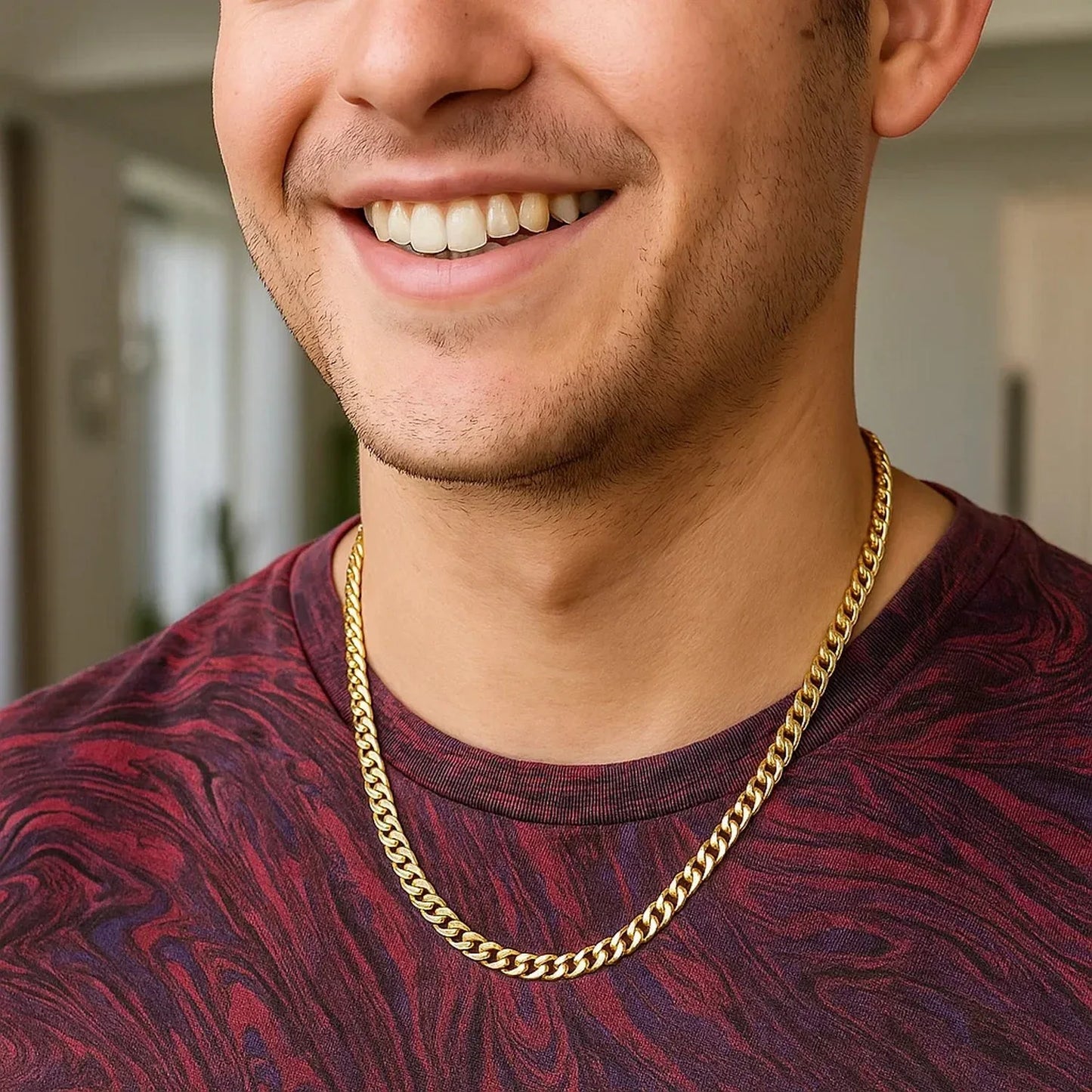 14k Yellow Gold Solid Miami Cuban Chain (5.00 mm) - Peelerie