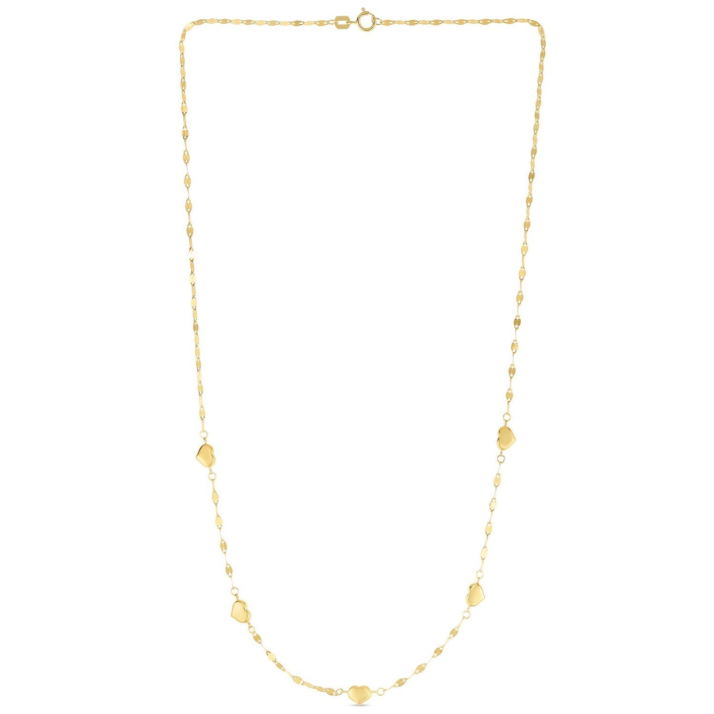 14K Yellow Gold Heart Necklace