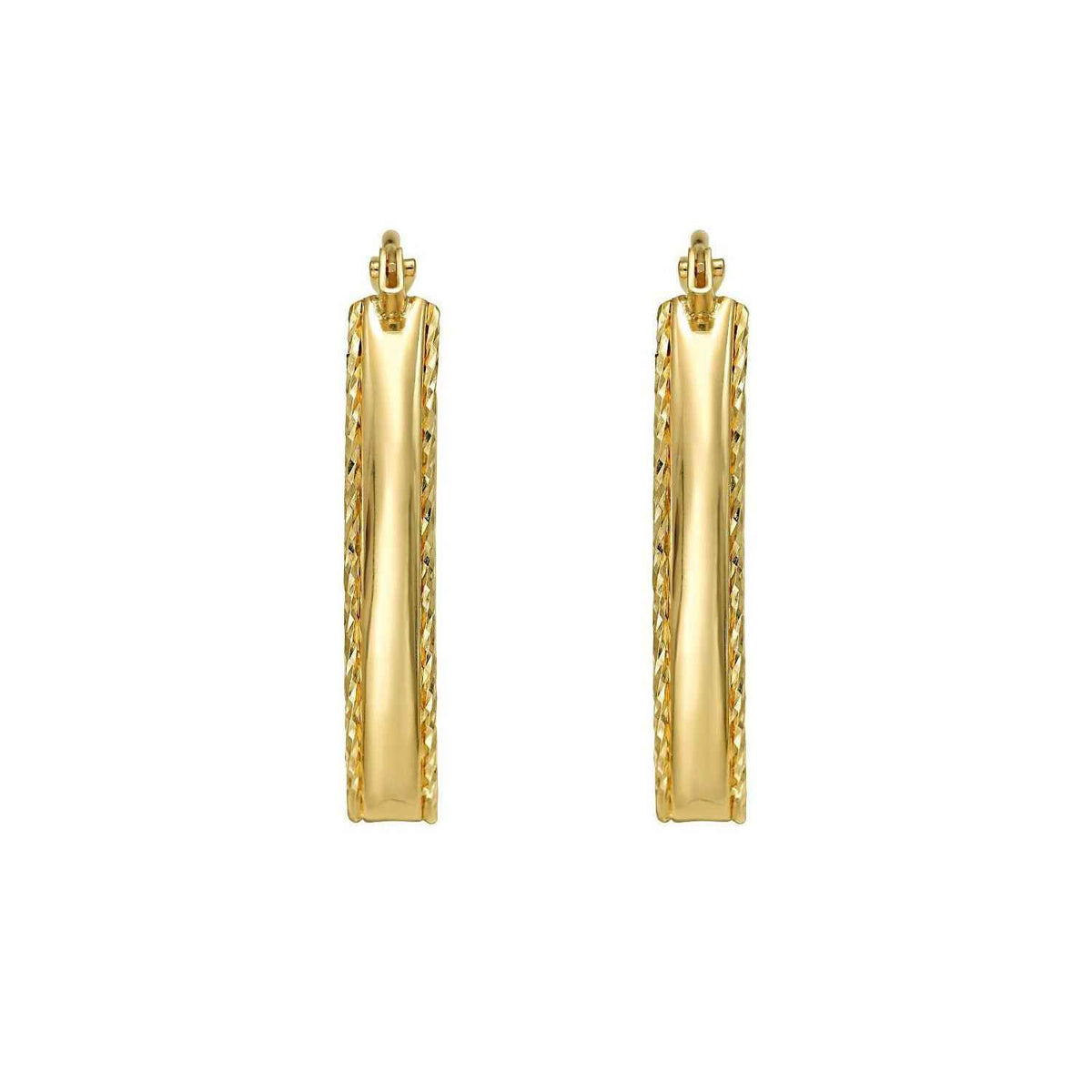 14k yellow gold hoop earrings