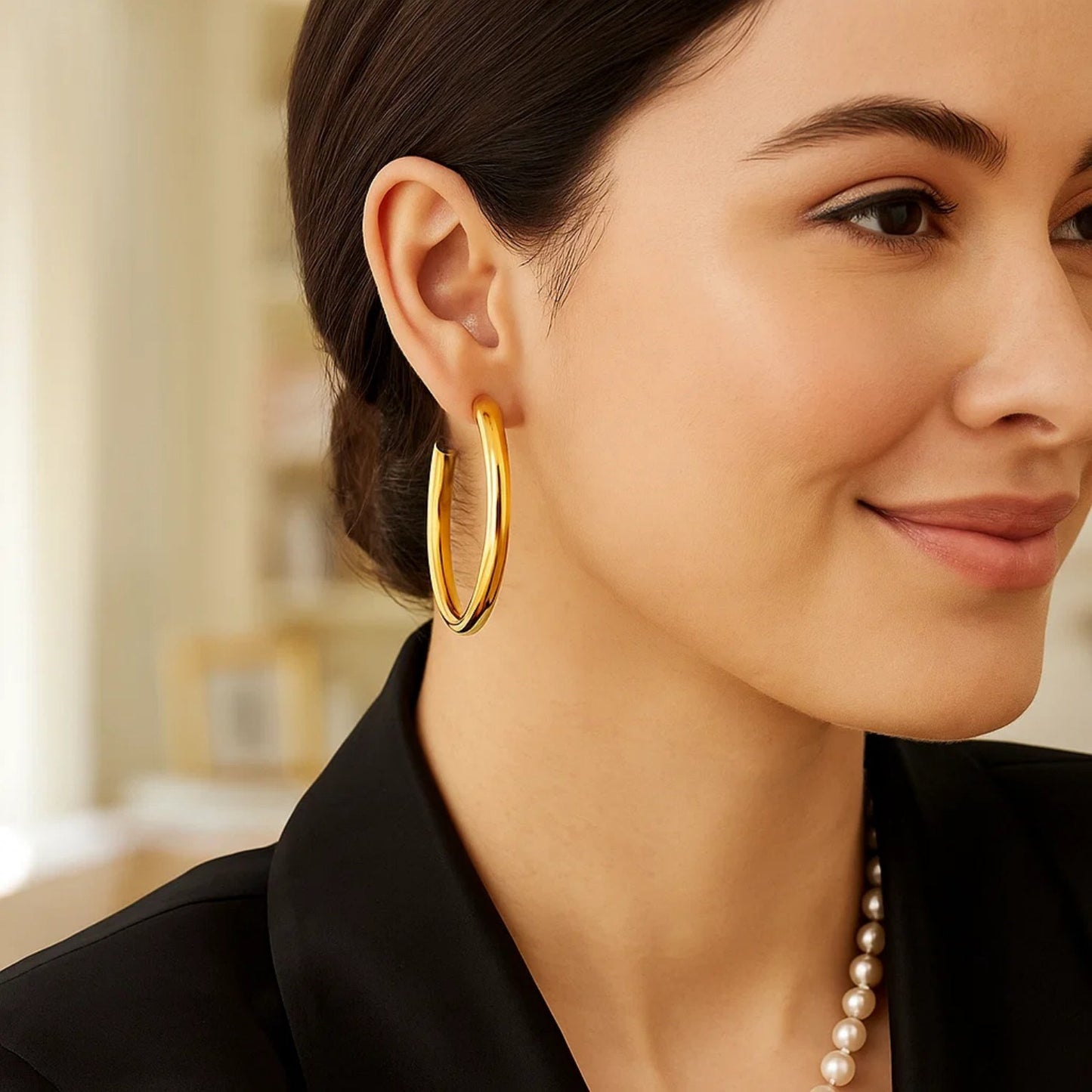 Peelerie jewelry piece in midnight luxury editorial product photo, high-contrast studio lighting