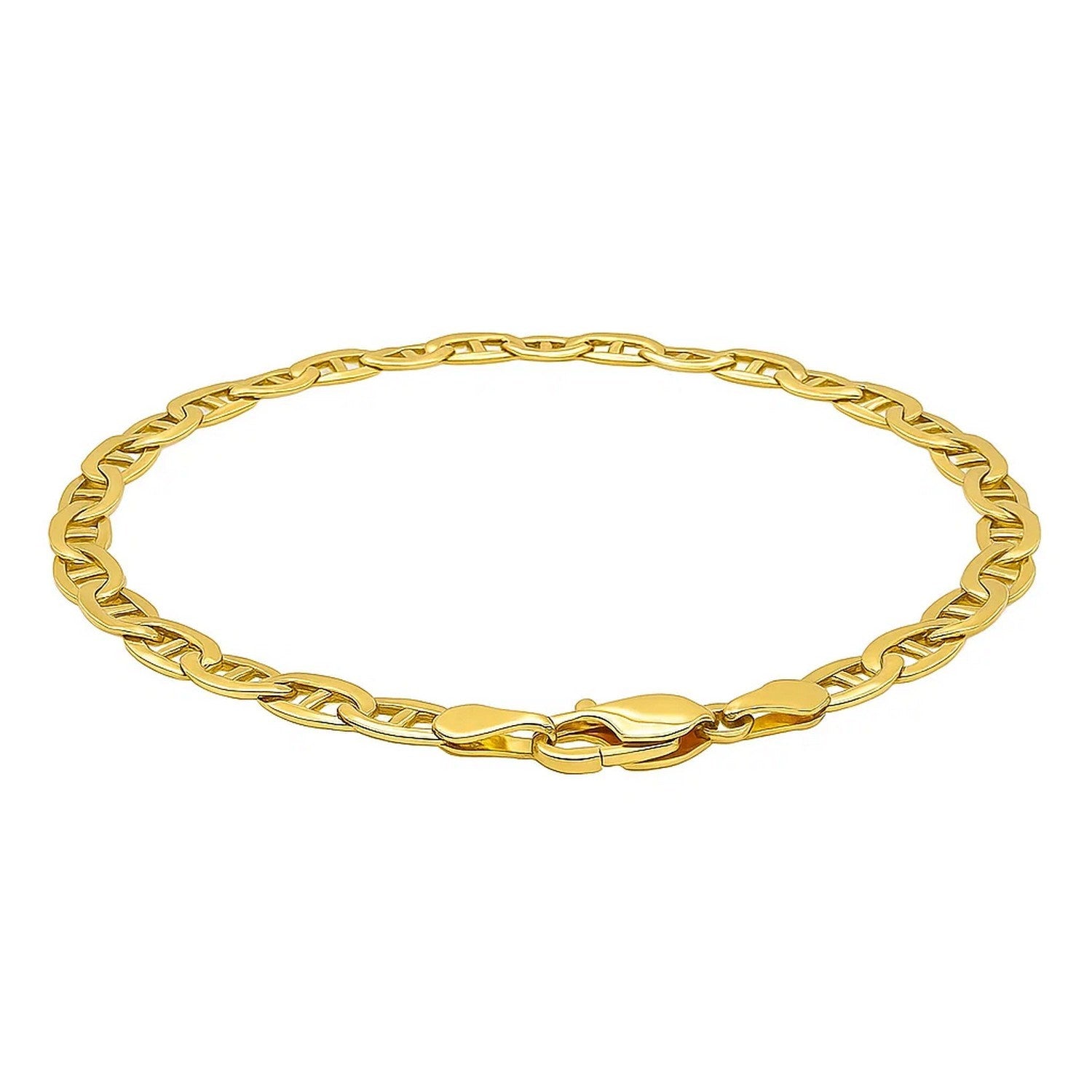 10k Yellow Gold Mariner Link Bracelet (4.50 mm) - Peelerie