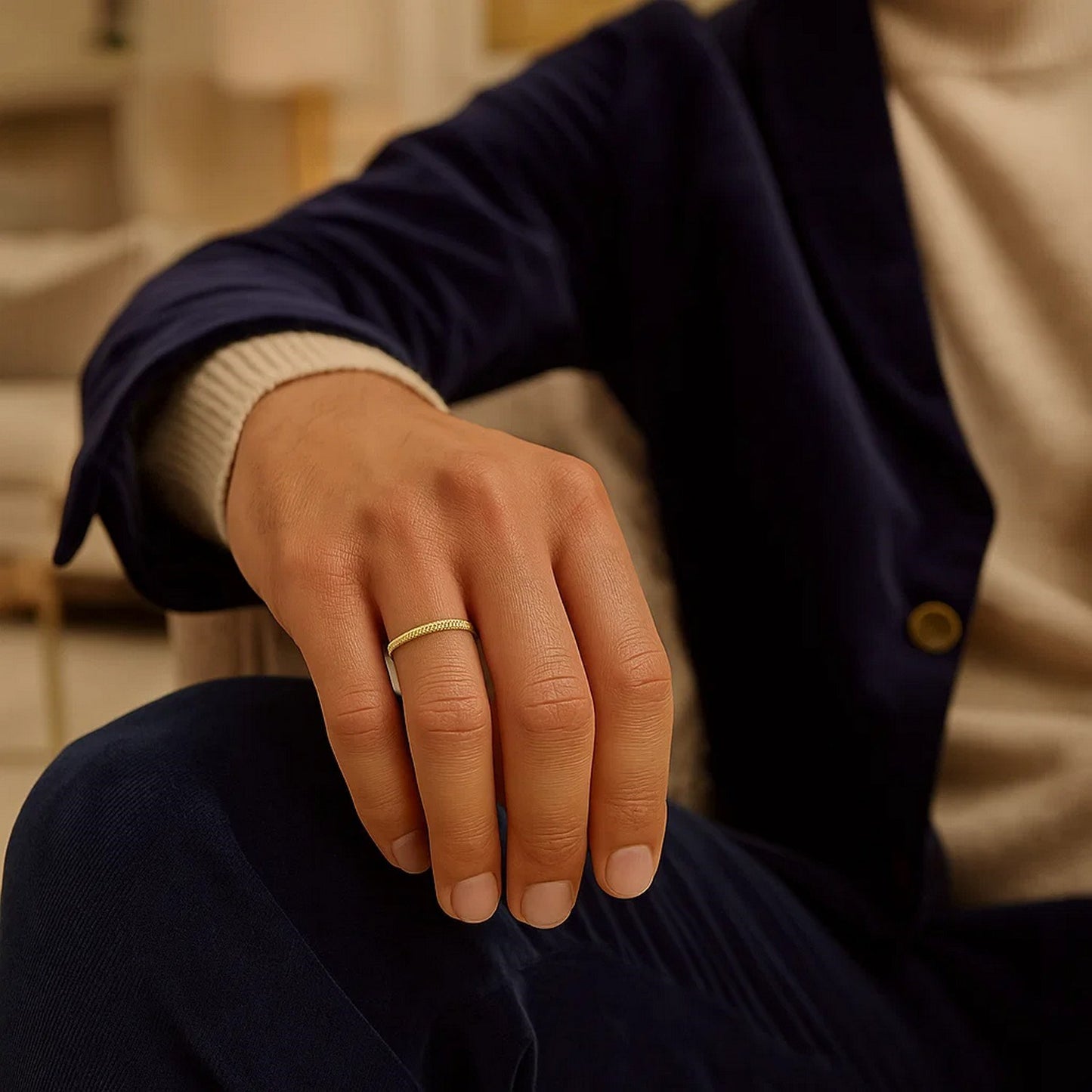 Peelerie jewelry piece in midnight luxury editorial product photo, high-contrast studio lighting