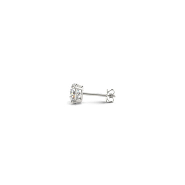 1/2 cttw Lab Grown Round Diamond Stud Earrings 14k White Gold (G/VS2) - Peelerie