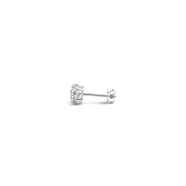 1/2 cttw Lab Grown Round Diamond Stud Earrings 14k White Gold (G/VS2) - Peelerie