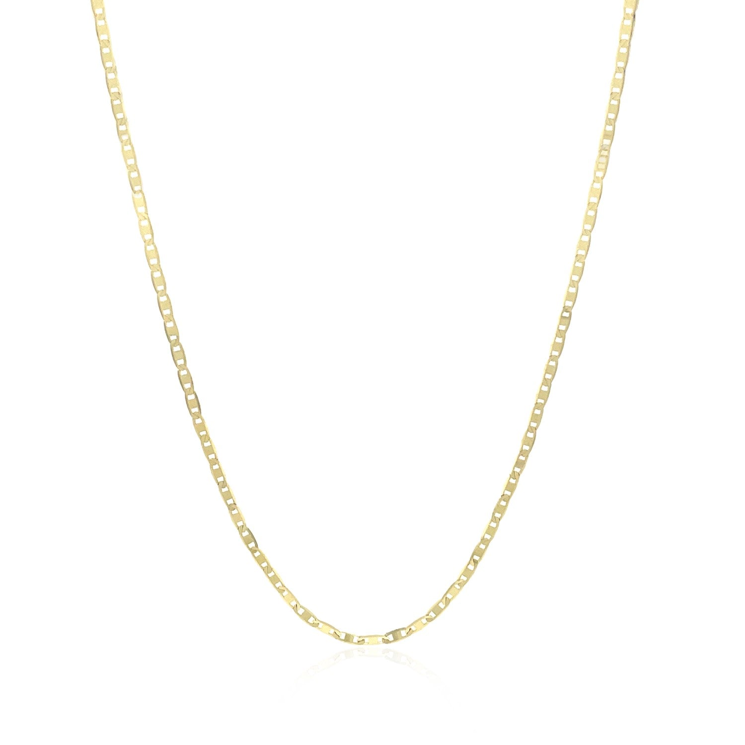 10k Yellow Gold Mariner Link Chain (1.20 mm) in a sleek high-contrast midnight luxury editorial style