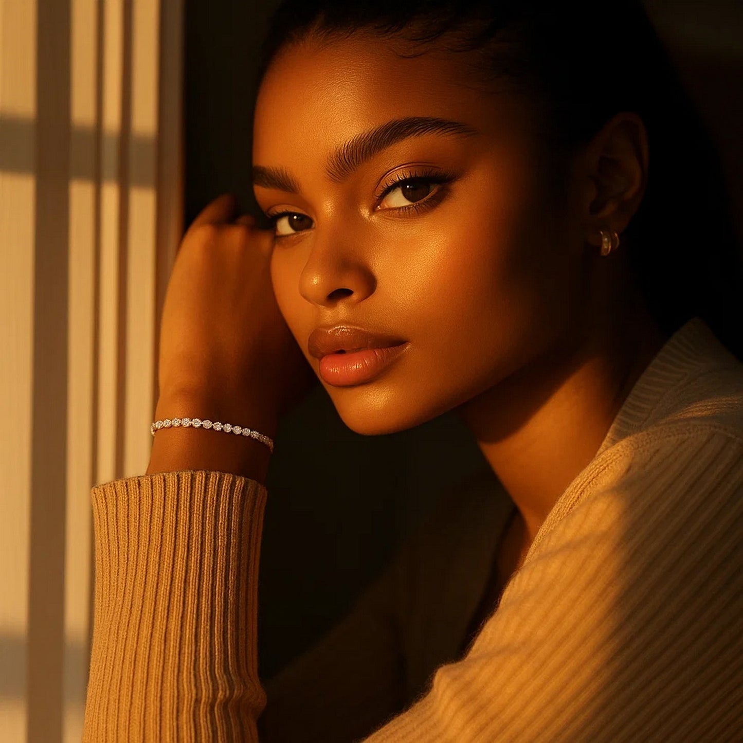 Lab Grown Round Diamond Tennis Bracelet in 14k White Gold (3 cctw F/G VS2/SI1)