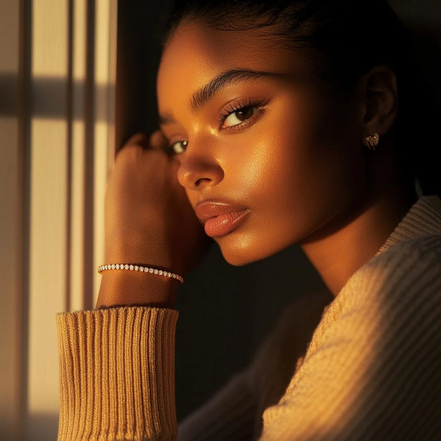 Lab Grown Round Diamond Tennis Bracelet in 14k Yellow Gold (3 cctw F/G VS2/SI1) - Peelerie