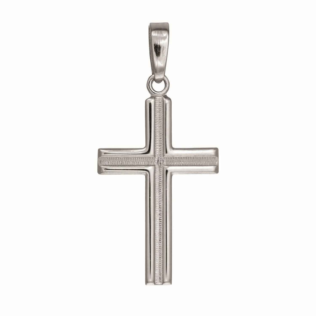 Sterling silver, rhodium plated pendant