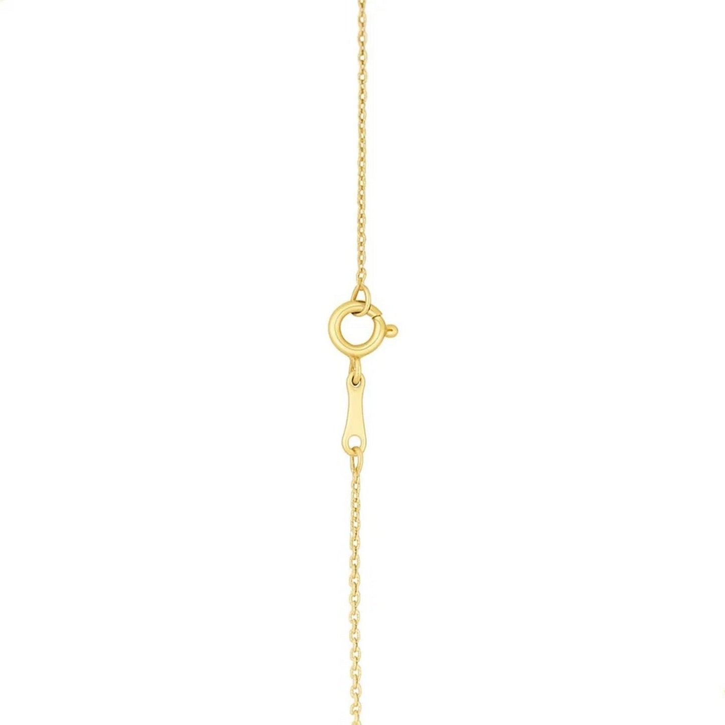 14k Yellow Gold MOP Evil Eye Necklace