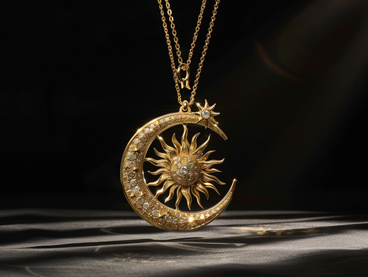 Moon Necklace Meaning: Sun & Moon Symbolism (14k Gold) - Peelerie