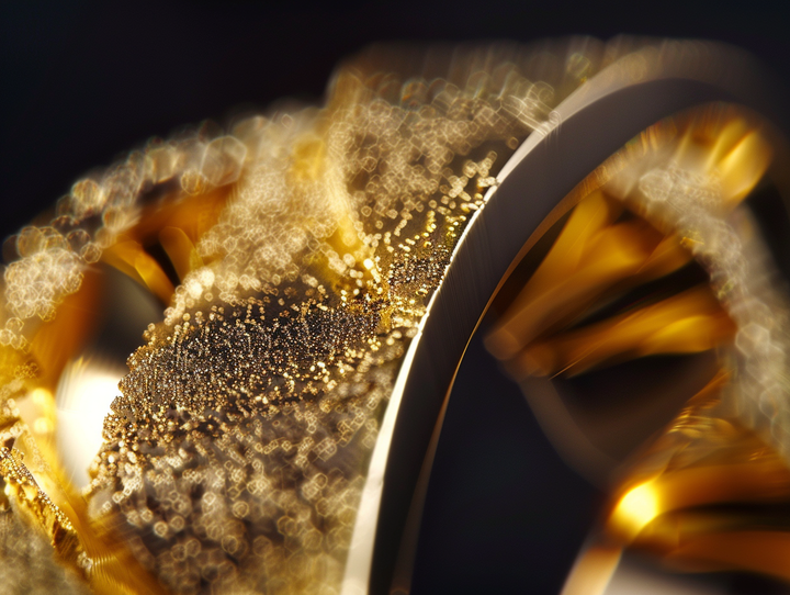 peelerie solid gold ring lattice
