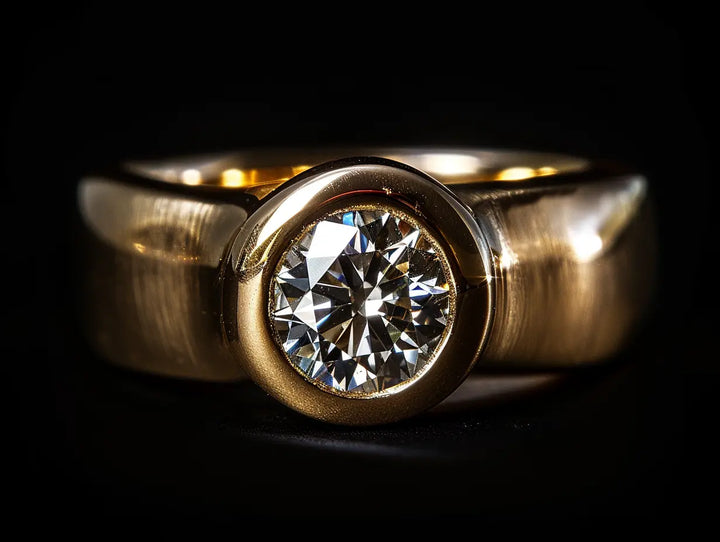 peelerie - diamond gold ring