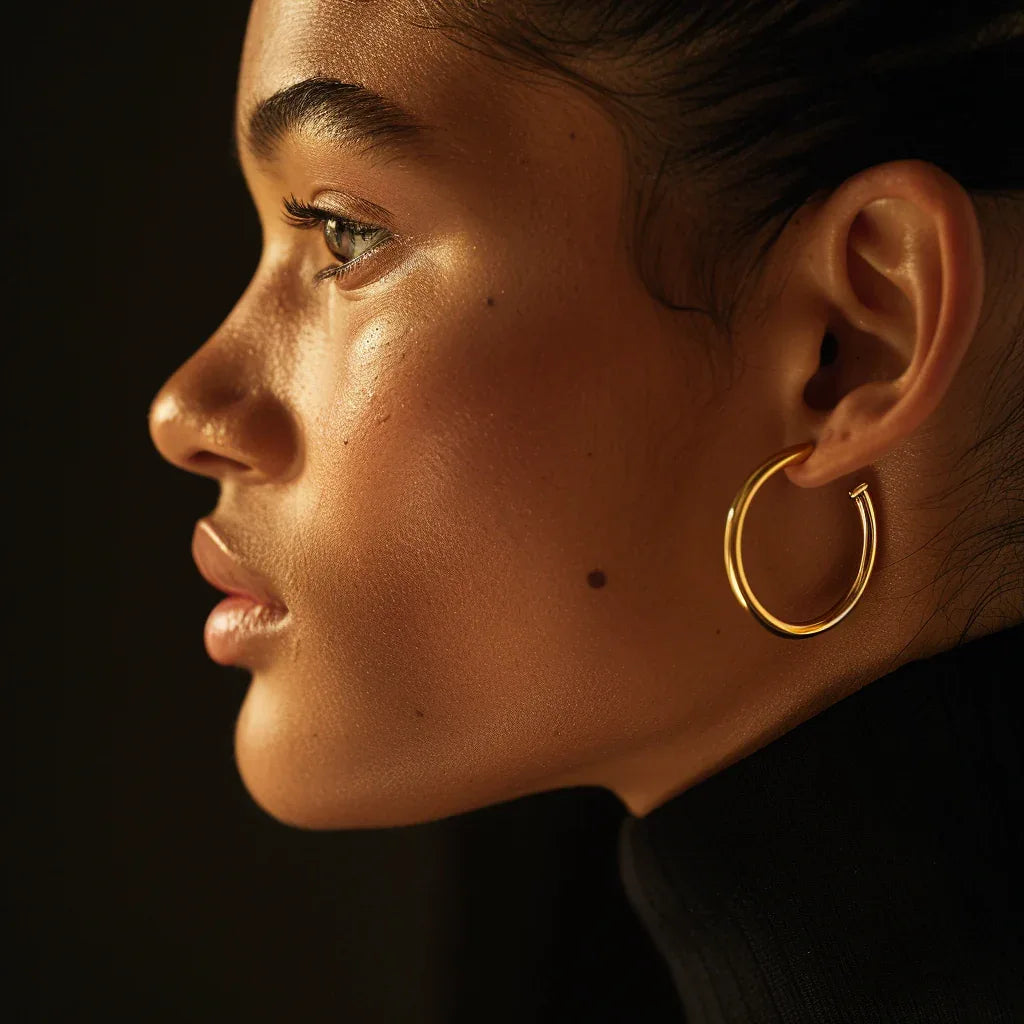 Gold & Silver Hoop Earrings - Peelerie