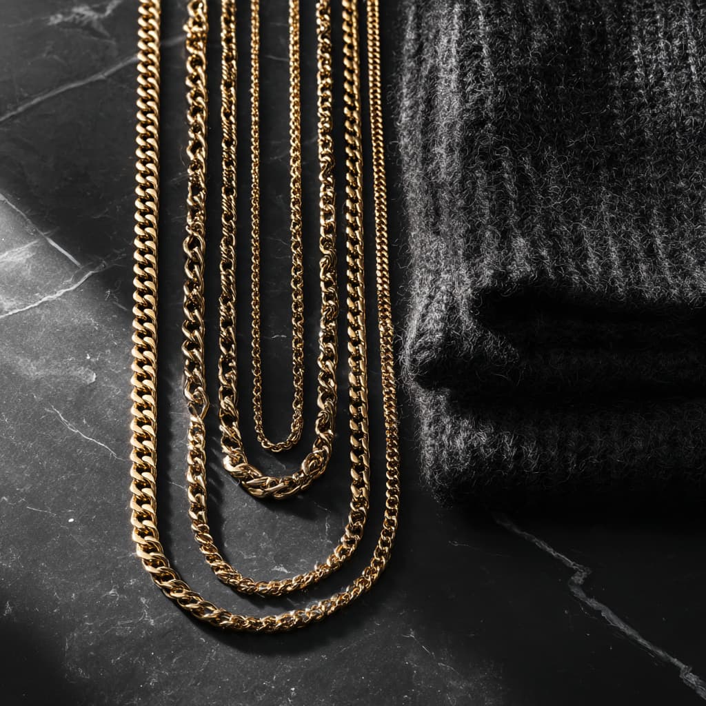 14k Solid Gold Chain - Peelerie