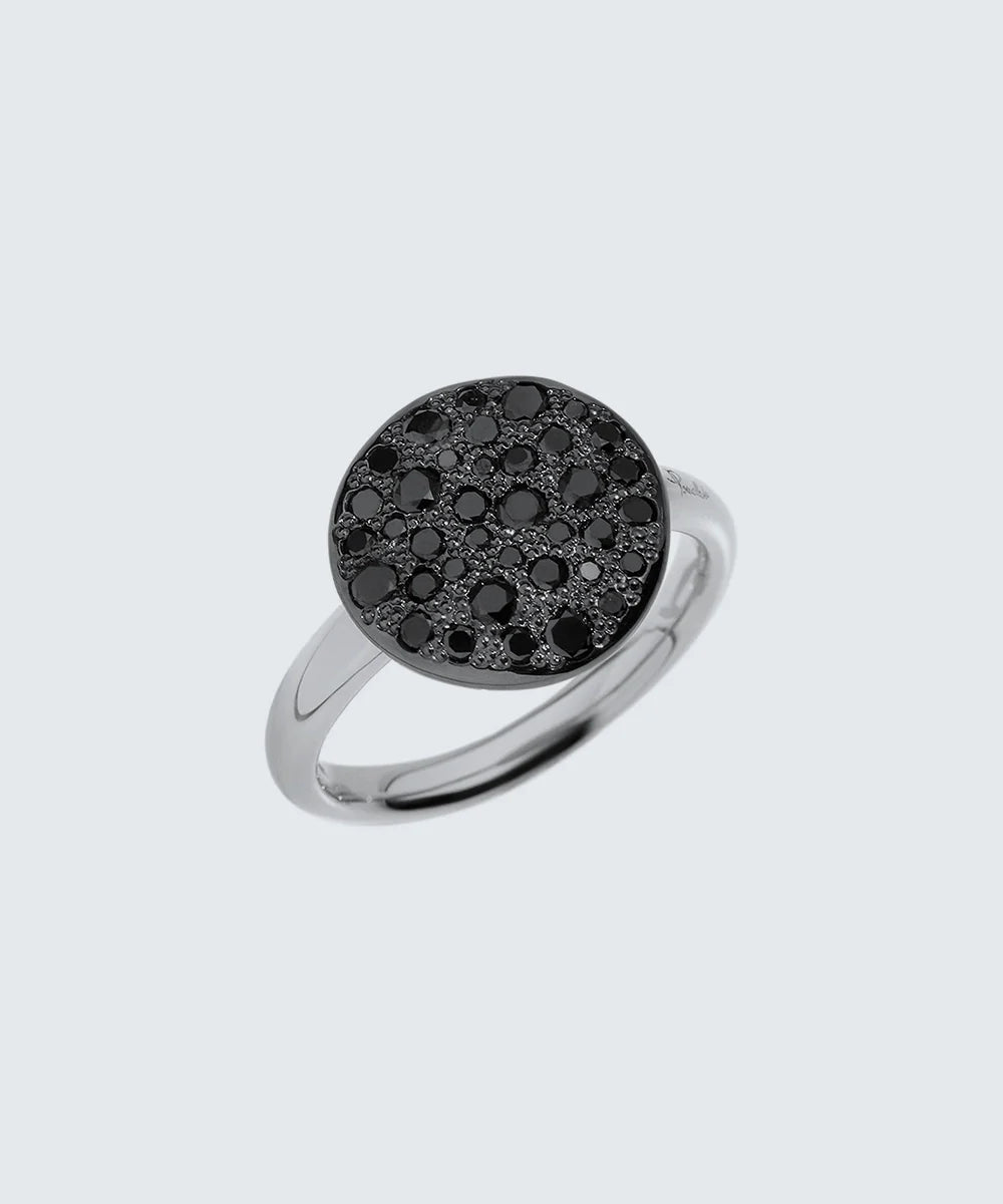 Peelerie jewelry piece in midnight luxury editorial product photo, high-contrast studio lighting