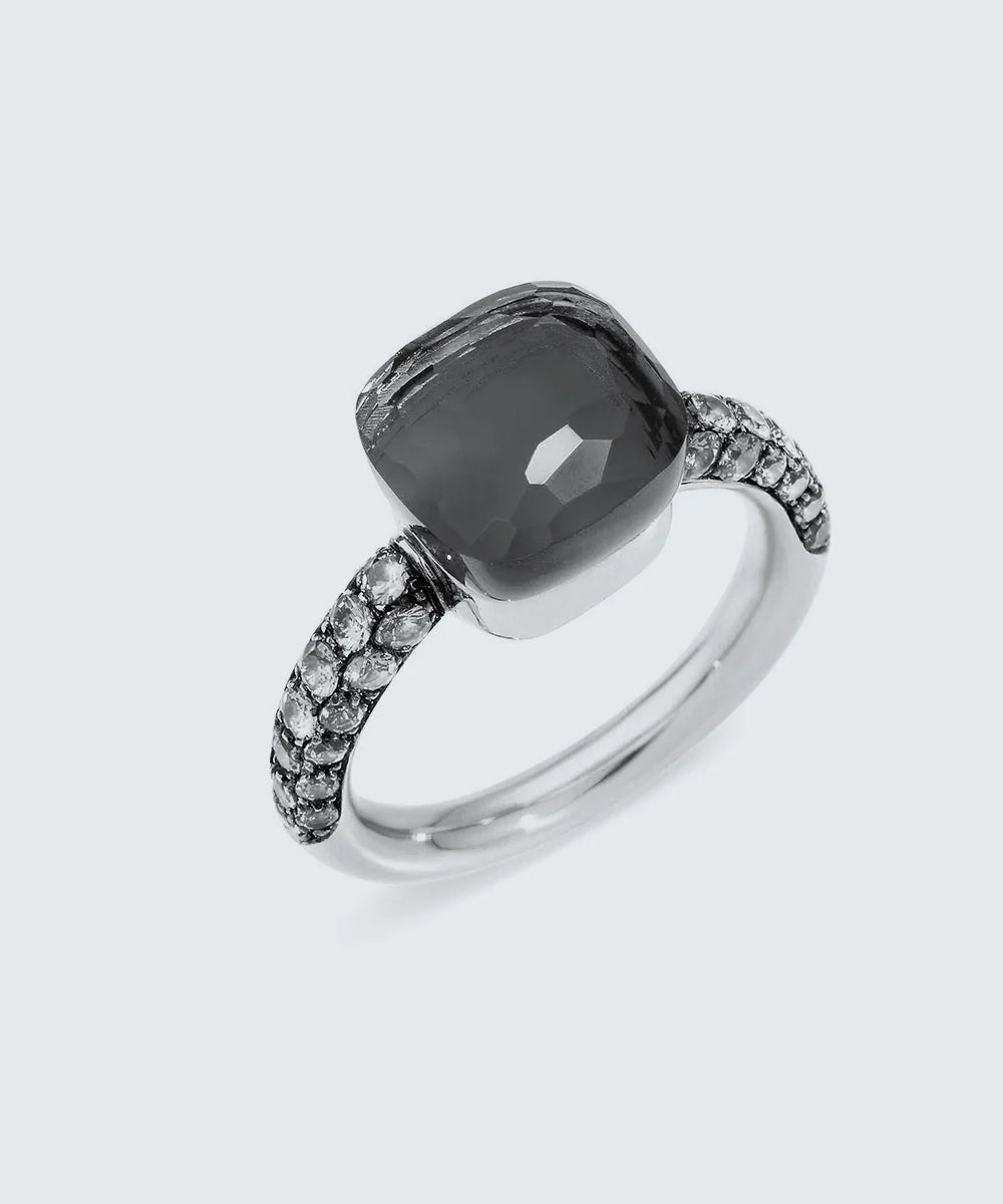 Peelerie jewelry piece in midnight luxury editorial product photo, high-contrast studio lighting