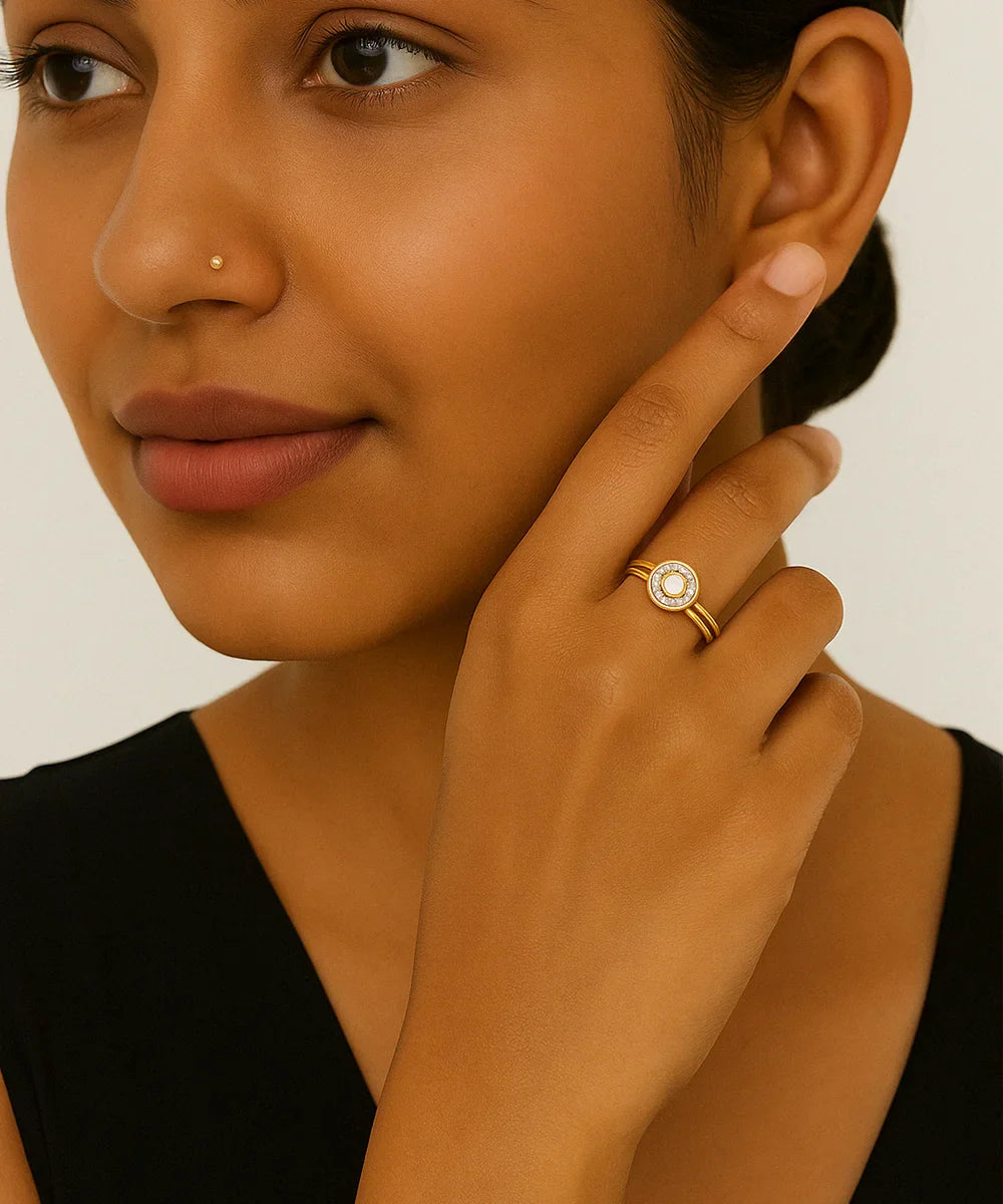 Peelerie jewelry piece in midnight luxury editorial product photo, high-contrast studio lighting