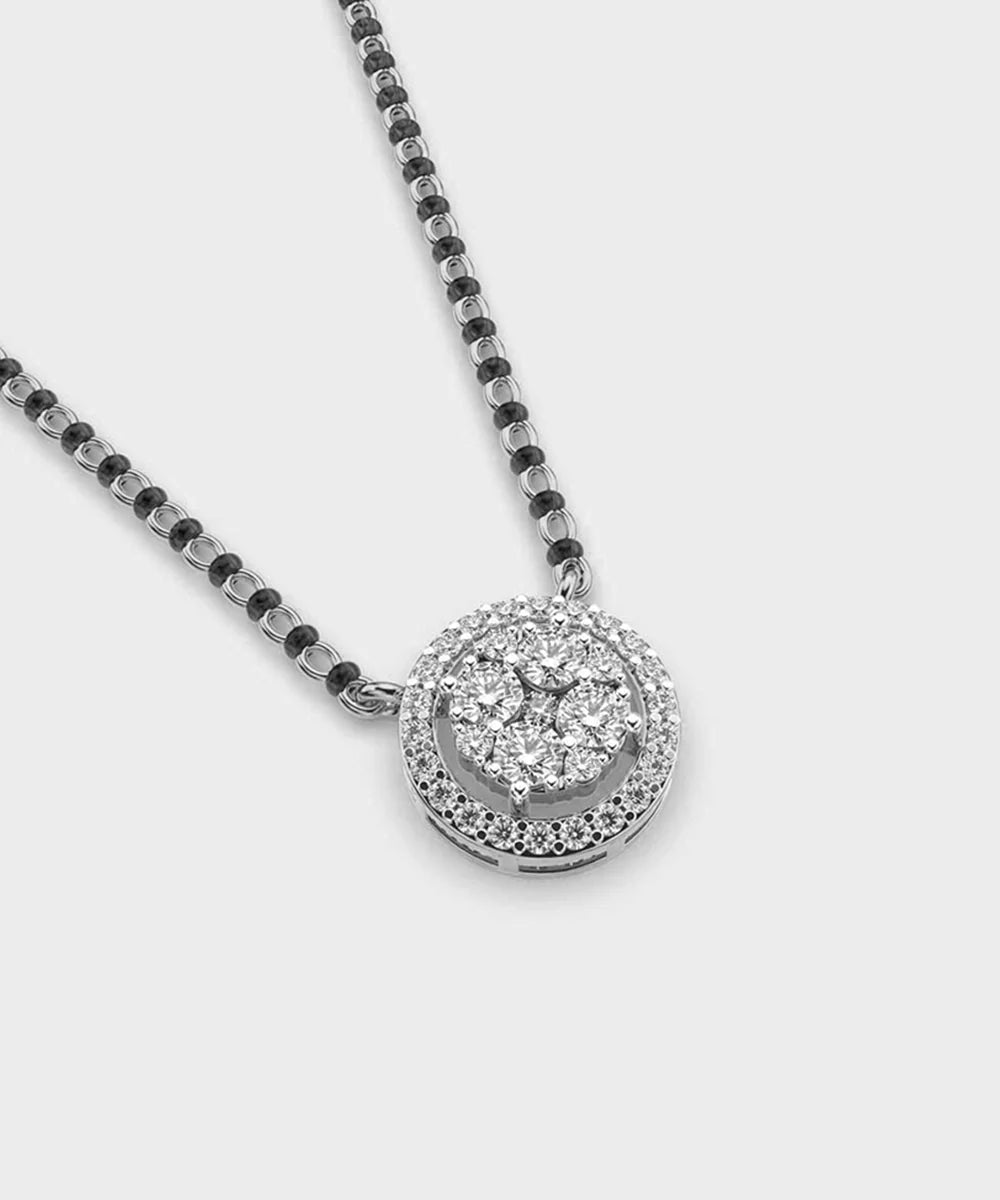 Charm Necklace For Women in a sleek high-contrast midnight luxury editorial style