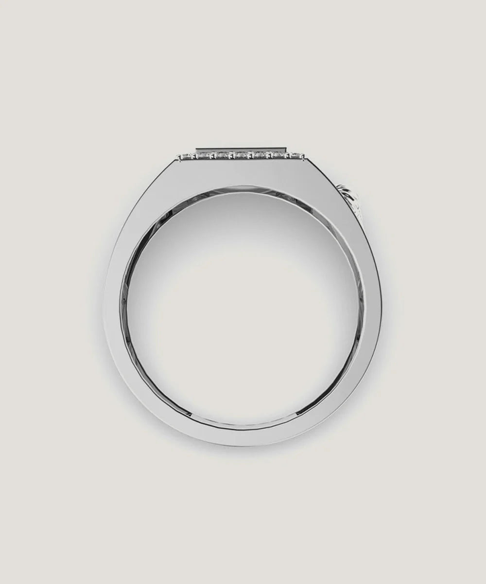 Peelerie jewelry piece in midnight luxury editorial product photo, high-contrast studio lighting