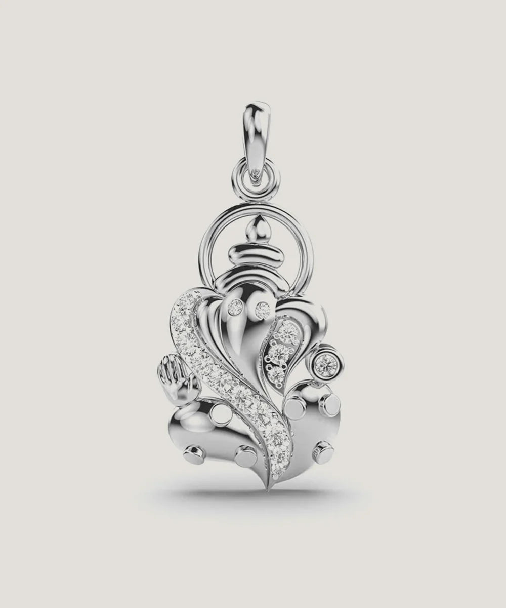 Pendant & Chain In Sterling Silver - Peelerie