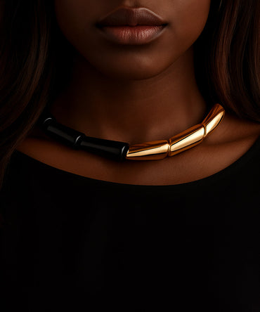 Peelerie jewelry piece in midnight luxury editorial product photo, high-contrast studio lighting