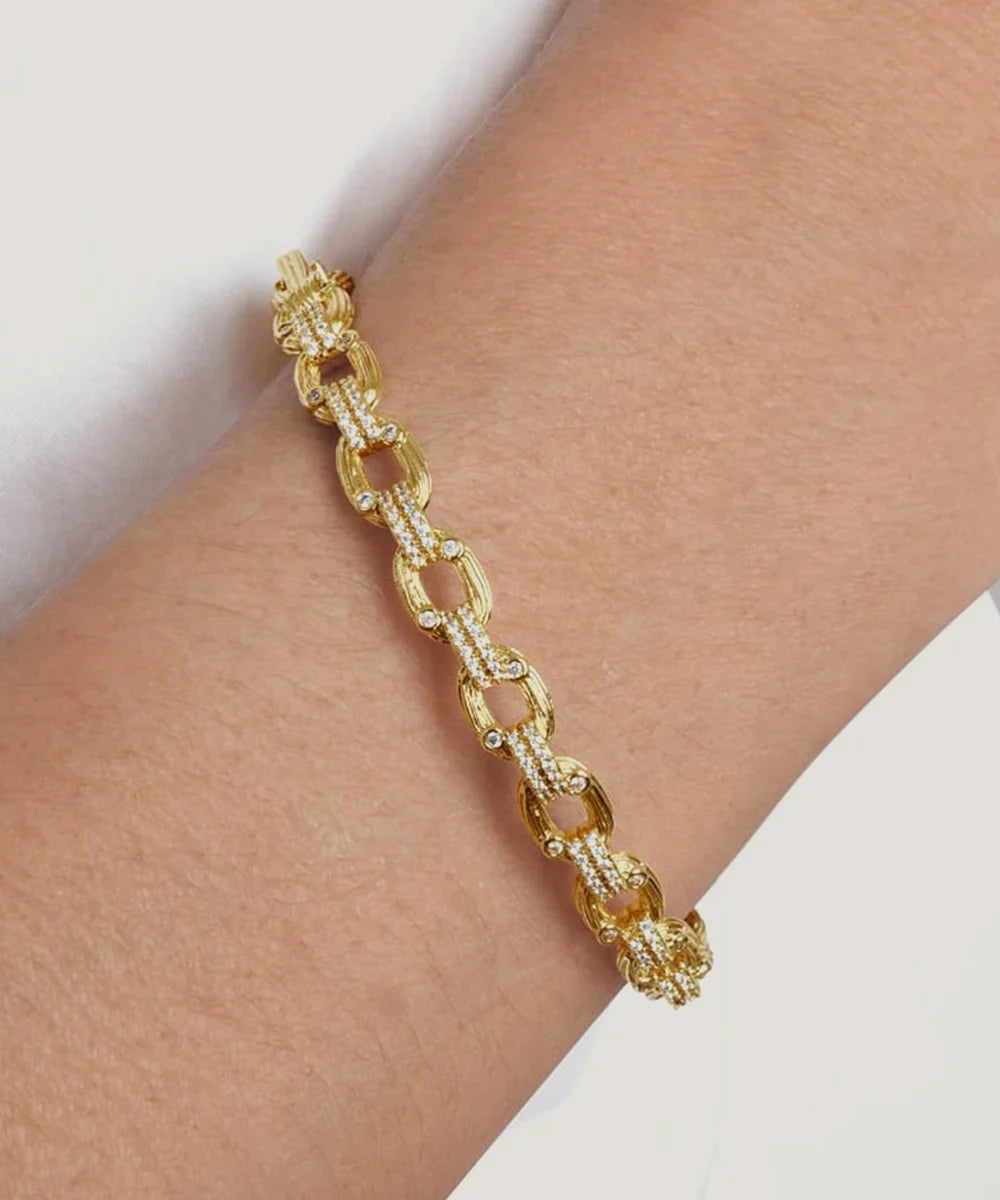 Sparkling Link Chain Bracelets