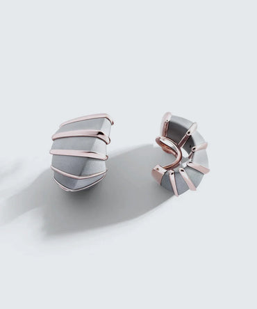 Gray Glow Minimalist Earrings For Effortless Elegance