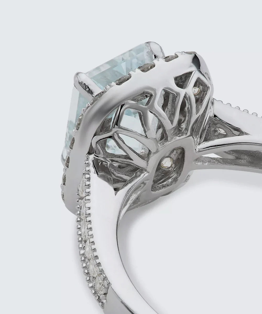 Cushion Cut Rose Gold Ring