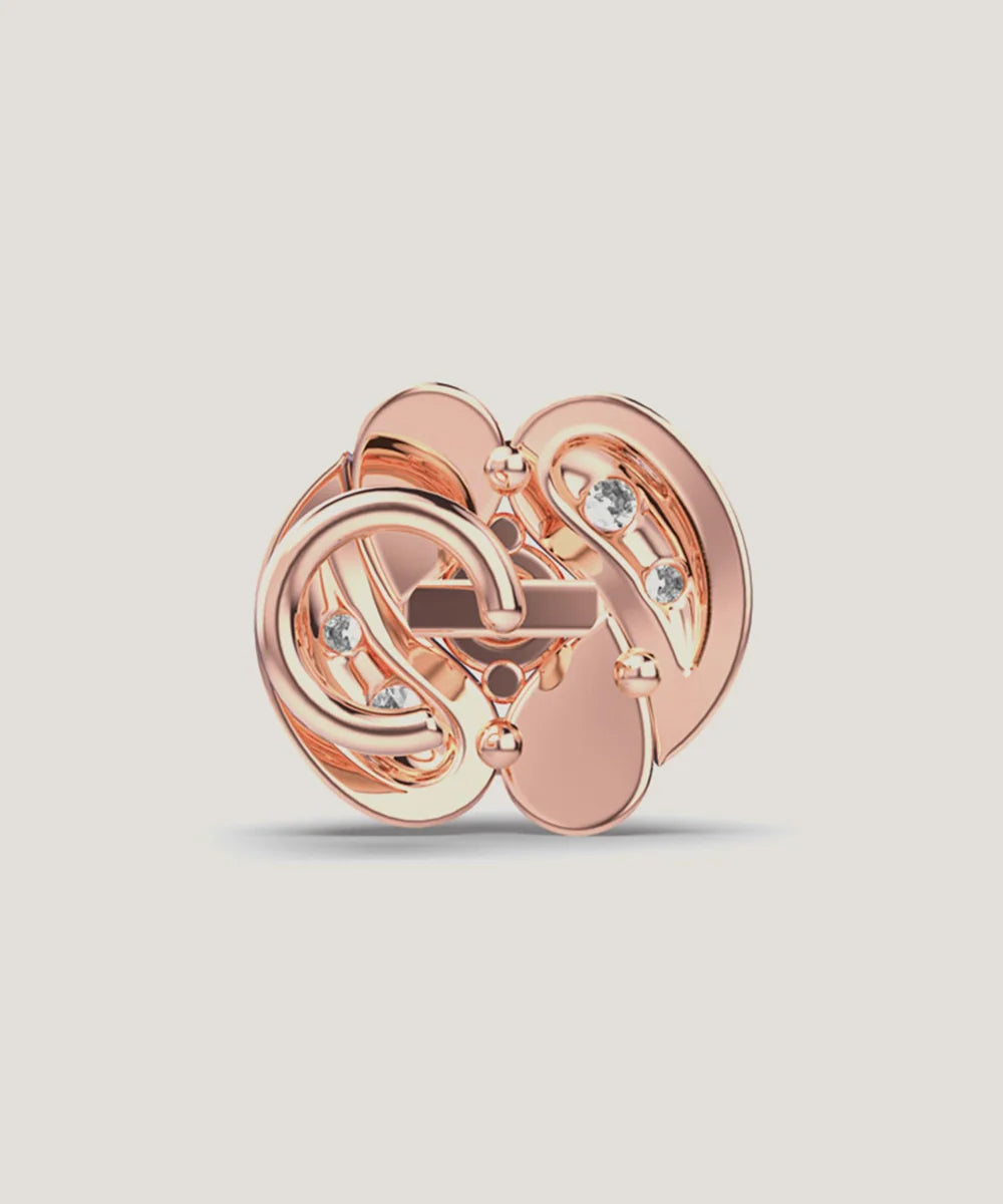 Peelerie jewelry piece in midnight luxury editorial product photo, high-contrast studio lighting