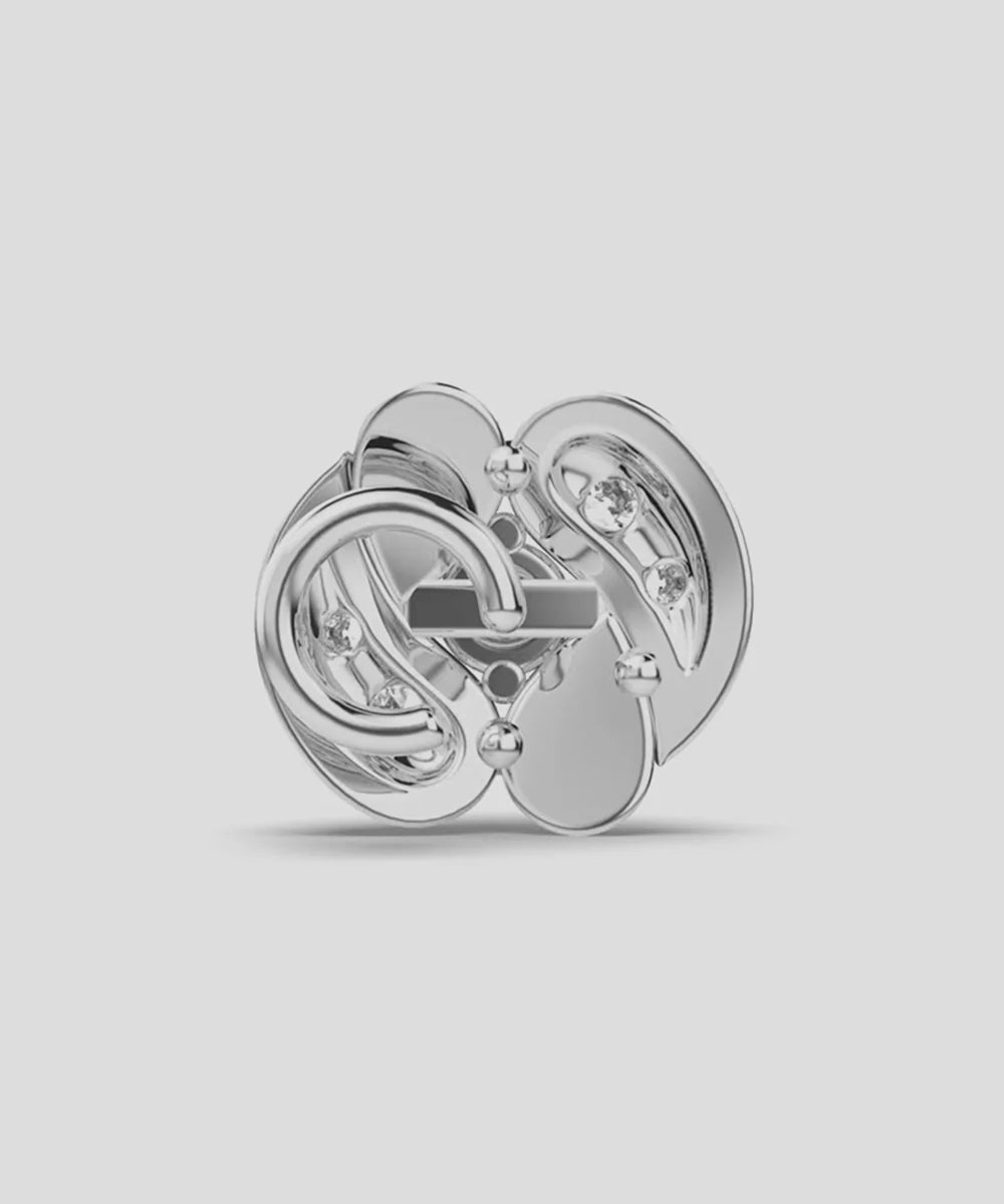 Peelerie jewelry piece in midnight luxury editorial product photo, high-contrast studio lighting