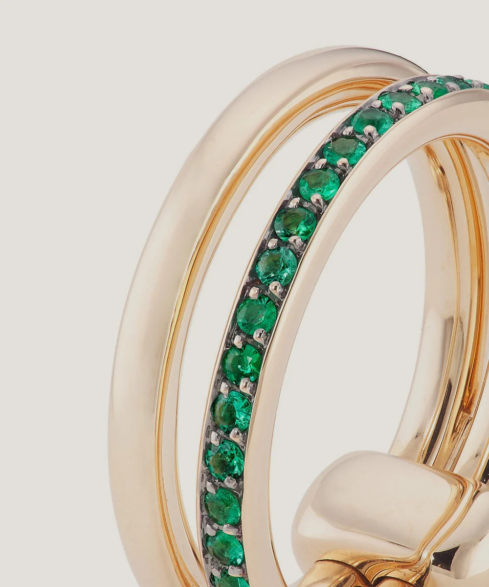 Emerald Women's Gold Ring