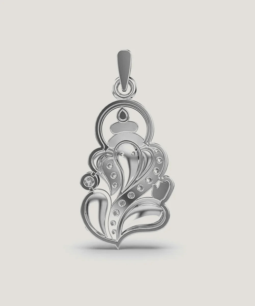 Pendant & Chain In Sterling Silver - Peelerie