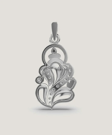 Pendant & Chain In Sterling Silver - Peelerie
