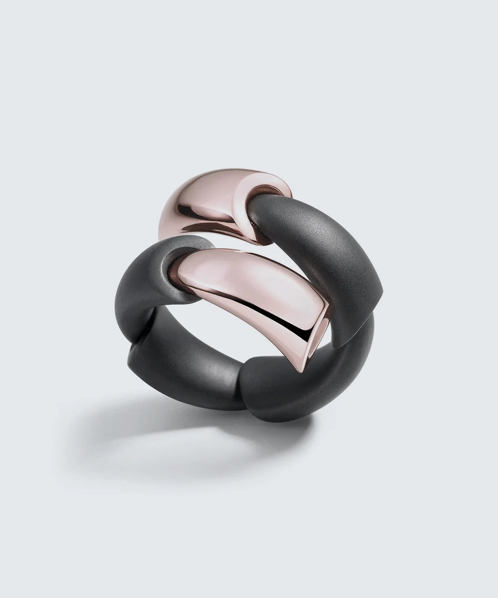 Peelerie jewelry piece in midnight luxury editorial product photo, high-contrast studio lighting