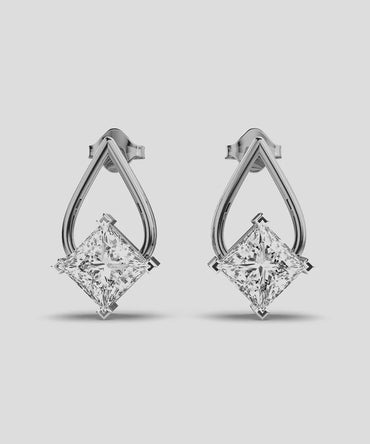 Solid Gold Drop Earring