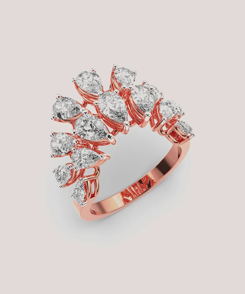 Peelerie jewelry piece in midnight luxury editorial product photo, high-contrast studio lighting