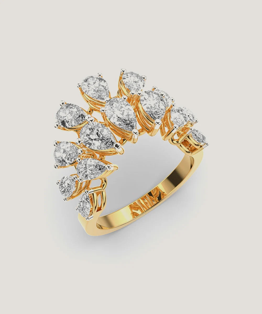 Peelerie jewelry piece in midnight luxury editorial product photo, high-contrast studio lighting