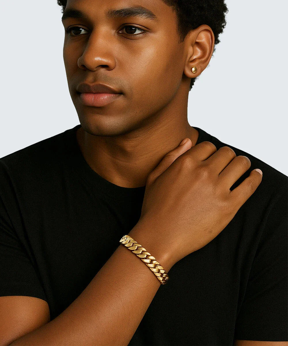 Men's Solid Chain Bracelet