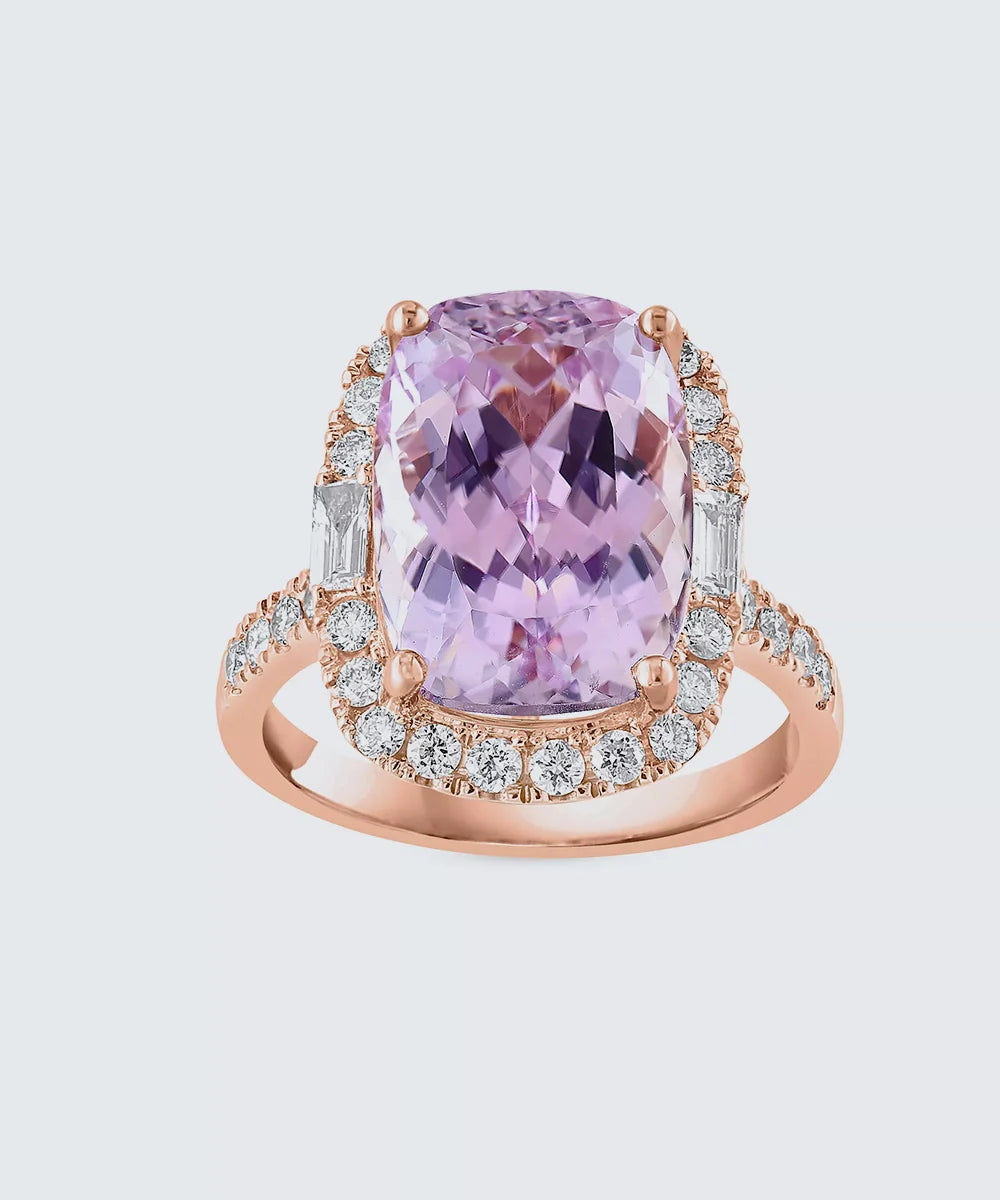 Cushion Cut Rose Gold Ring