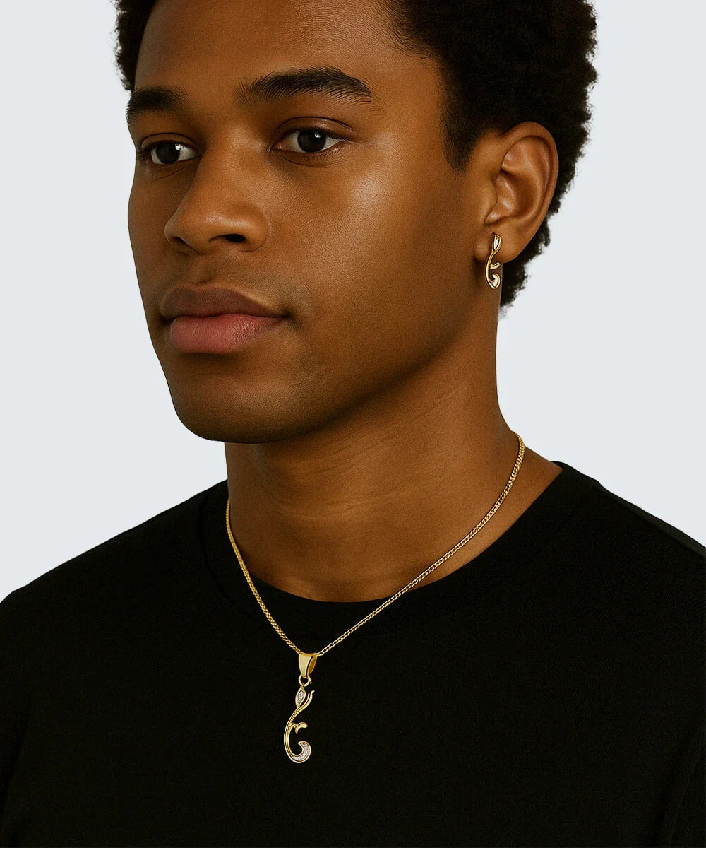 Peelerie jewelry piece in midnight luxury editorial product photo, high-contrast studio lighting