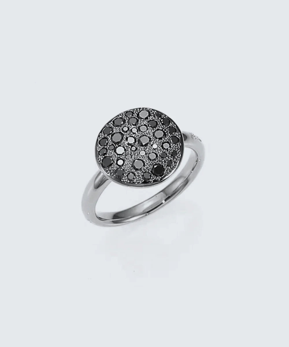 Peelerie jewelry piece in midnight luxury editorial product photo, high-contrast studio lighting