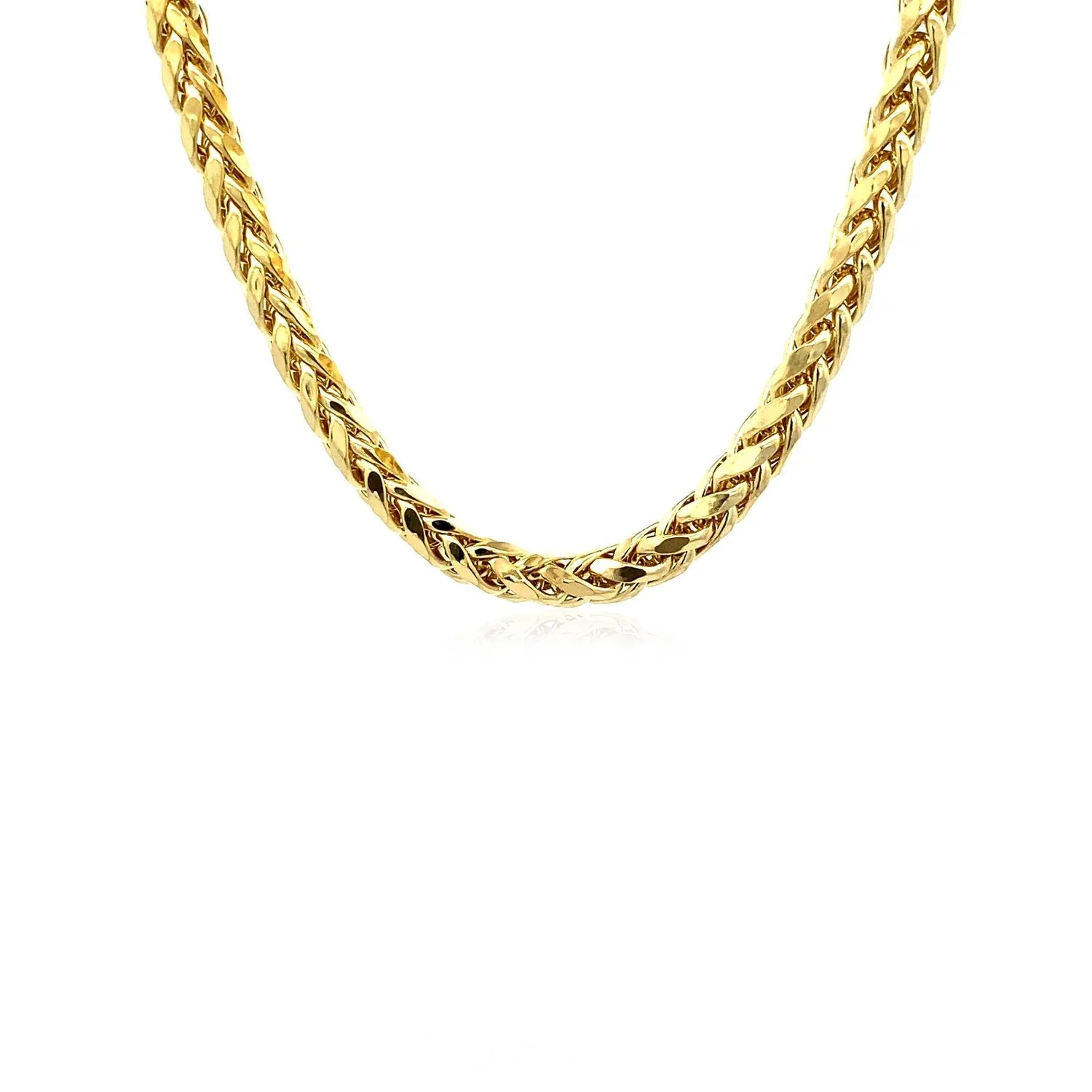 14k Yellow Gold Diamond Cut Round Franco Chain (5.30 mm) - Peelerie