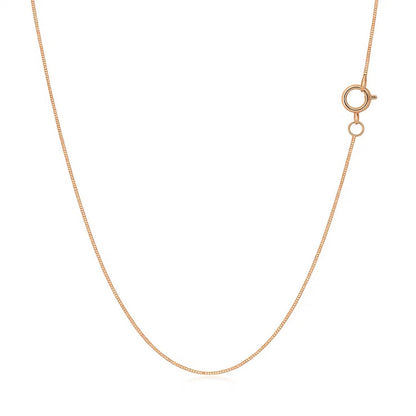 14k Rose Gold Classic Box Chain (0.45 mm)
