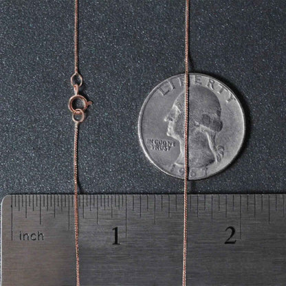 14k Rose Gold Classic Box Chain (0.45 mm)