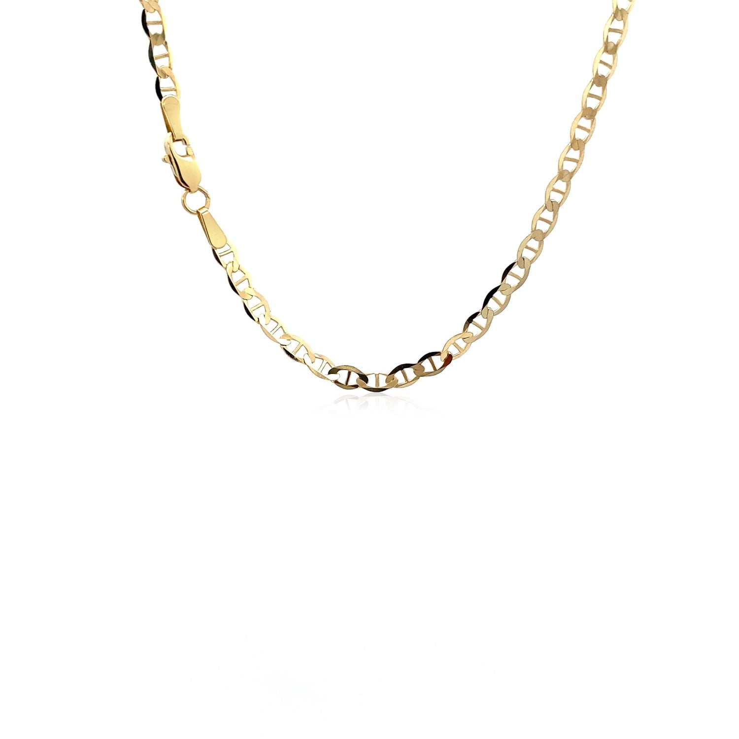 10k Yellow Gold Mariner Link Chain (3.20 mm) - Peelerie
