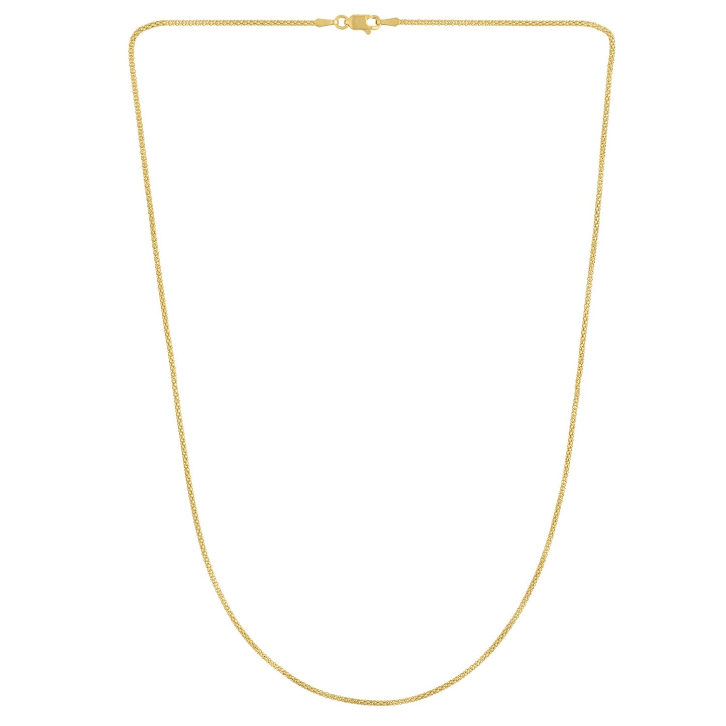 Popcorn Chain in 14k Yellow Gold (1.30 mm)